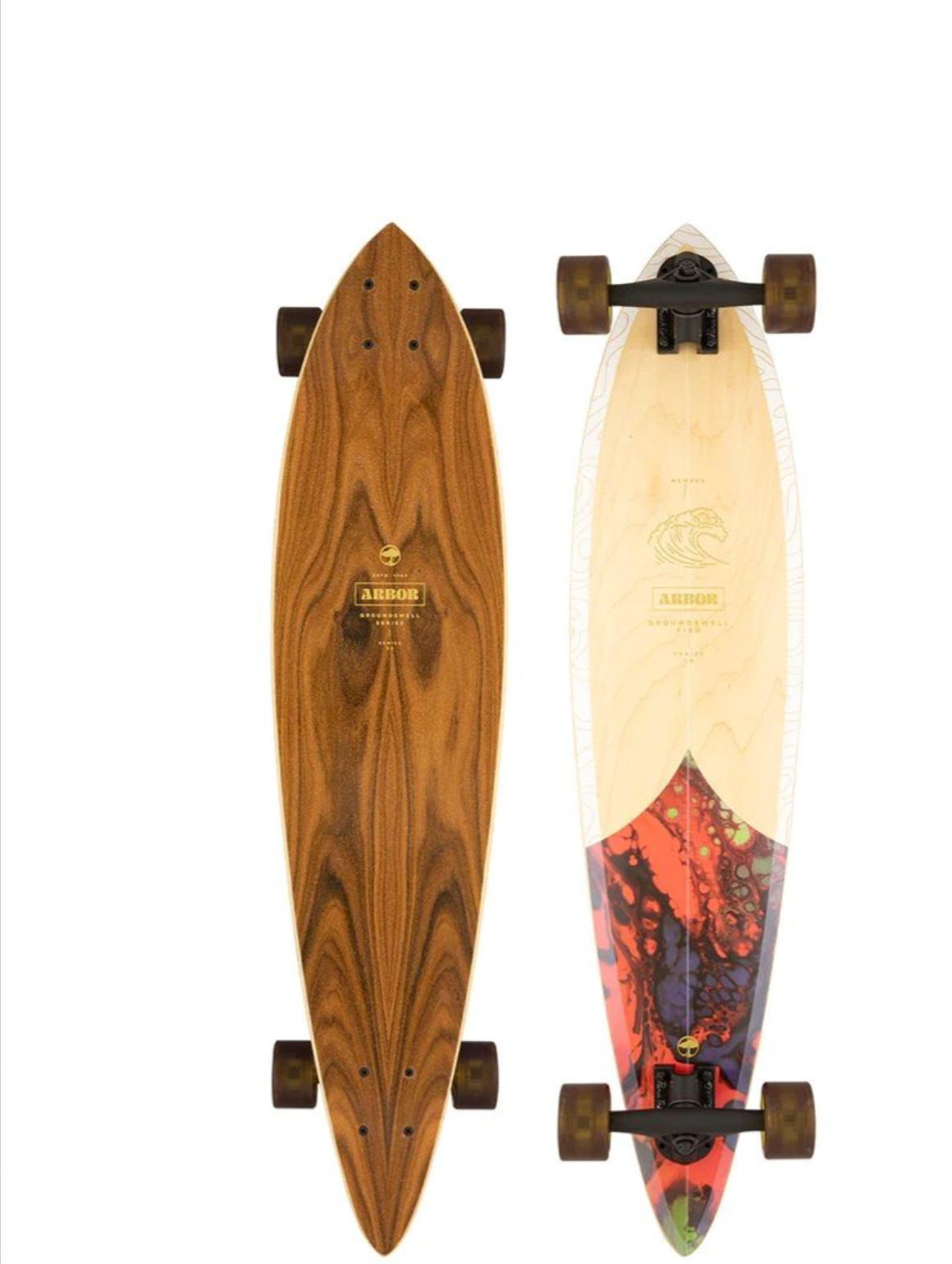 Arbor Fish 37 Inch Complete Skateboard - Groundswell