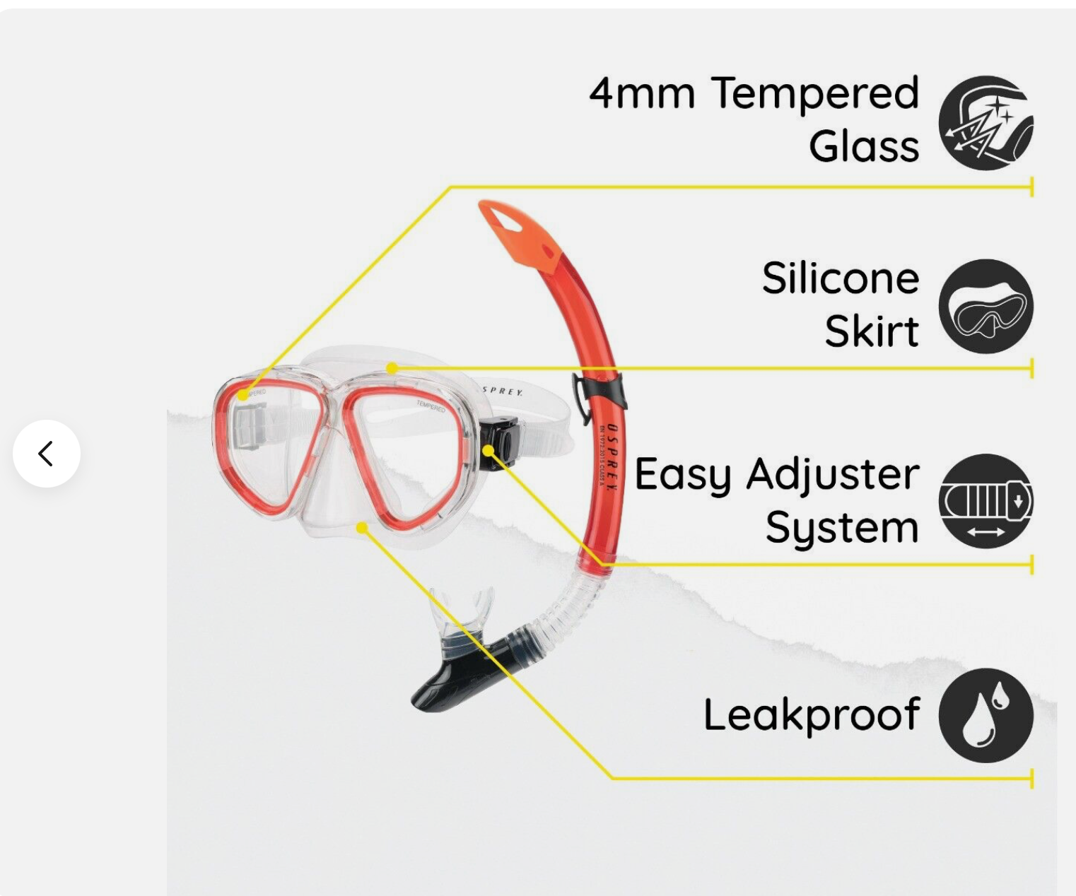 Osprey Adult Mask and Snorkel Set