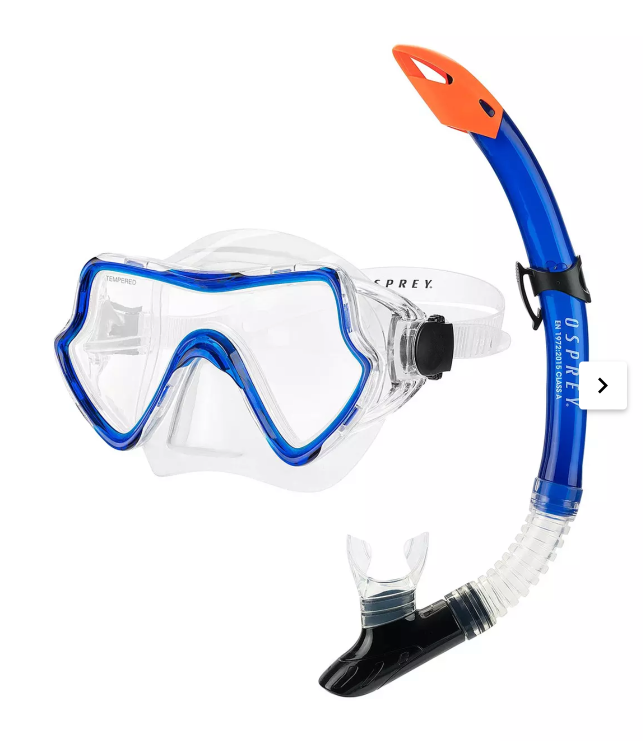 Osprey Adult Single Lens Mask and Snorkel set - Blue