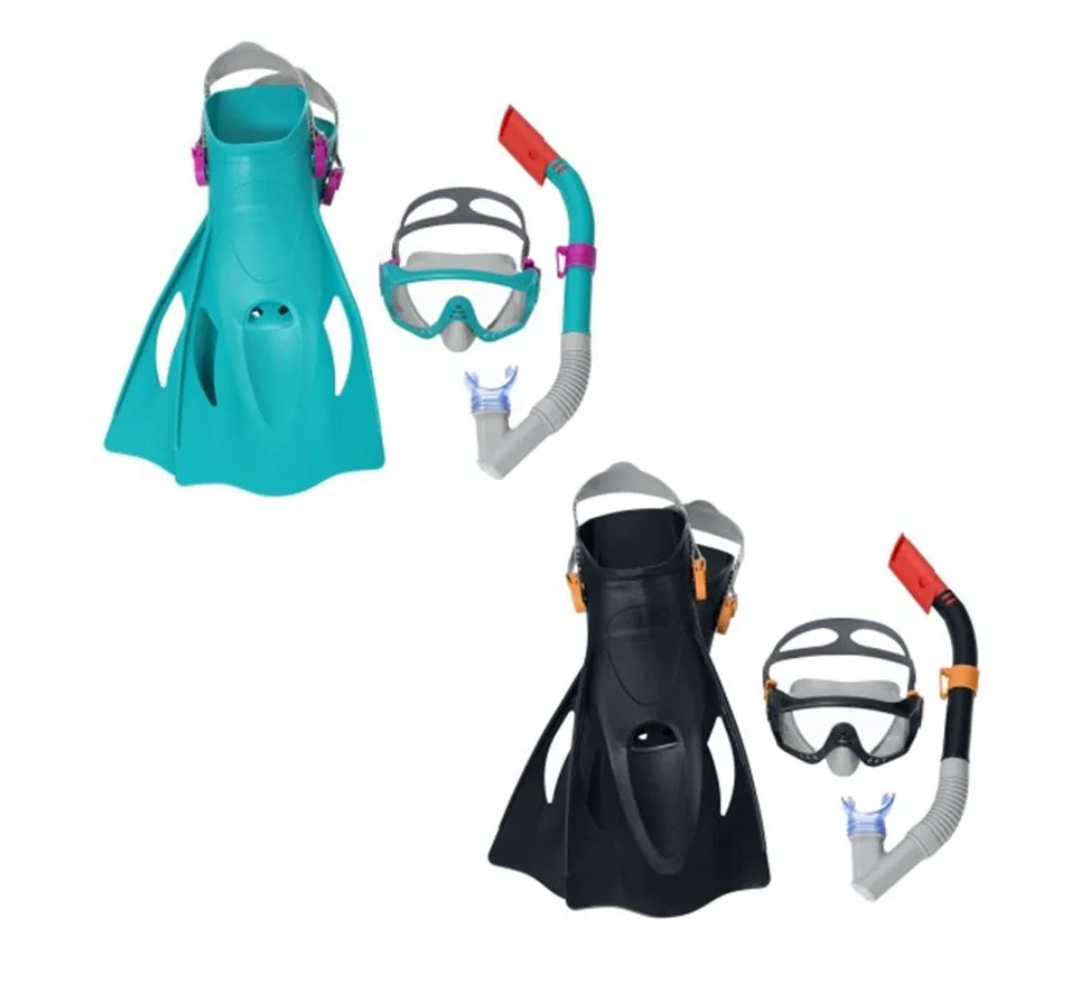 SPARK WAVE SNORKEL SETS--BLACK ---