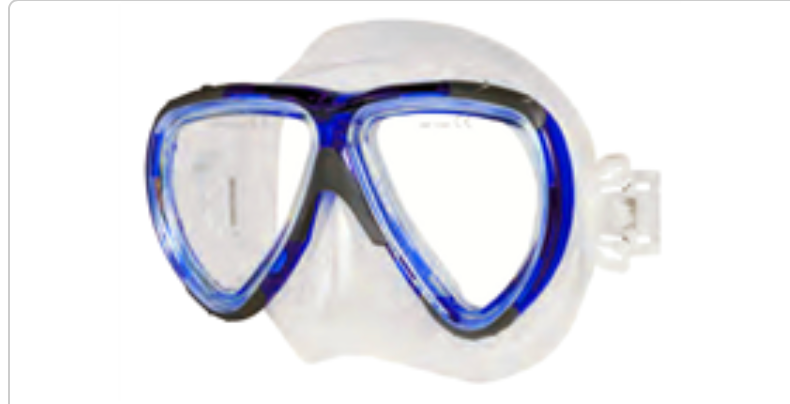 Blue/Clear Challenger Silicone Mask