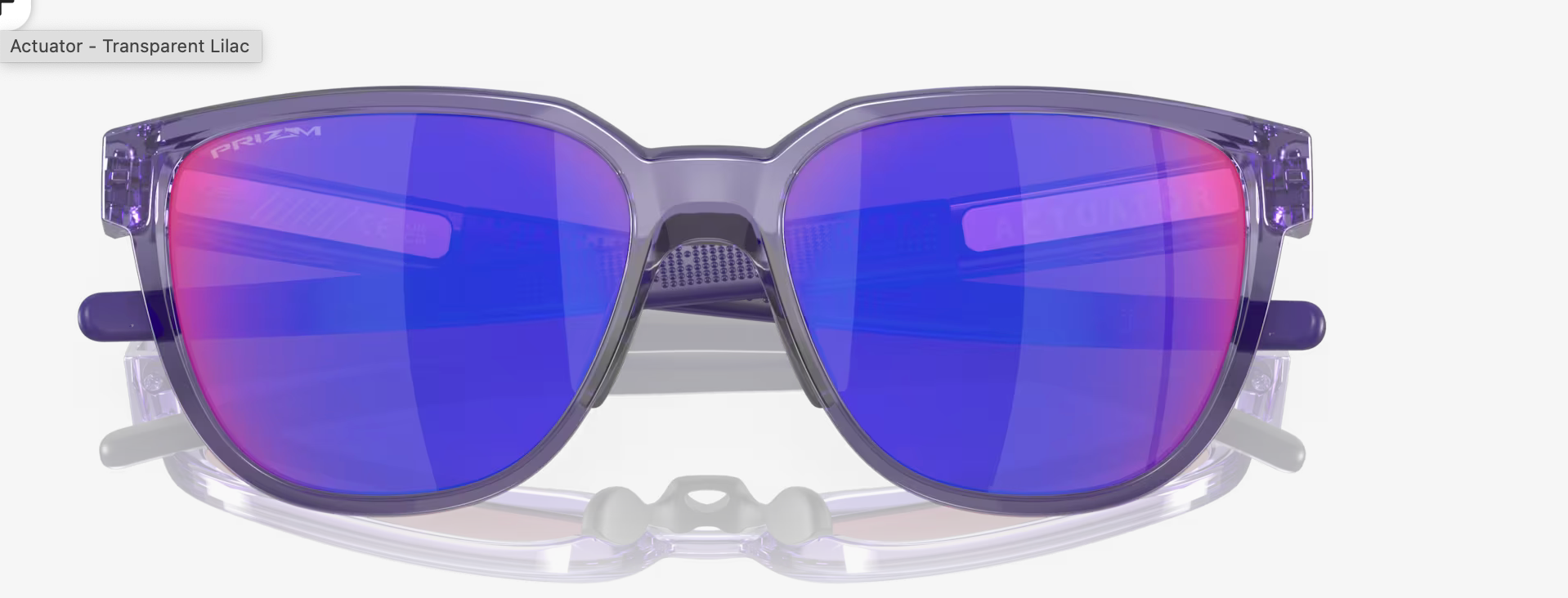 Oakley Actuator - Prizm Road Lenses,  Transparent Lilac Frame