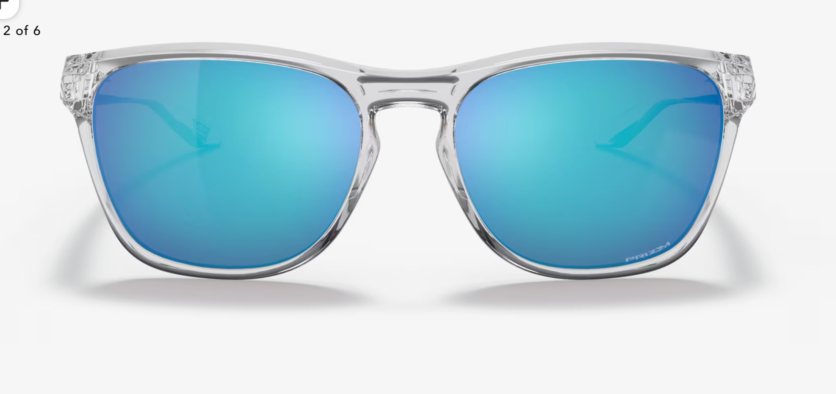 Oakley Manorburn - Prizm Sapphire Lenses,  Polished Clear Frame