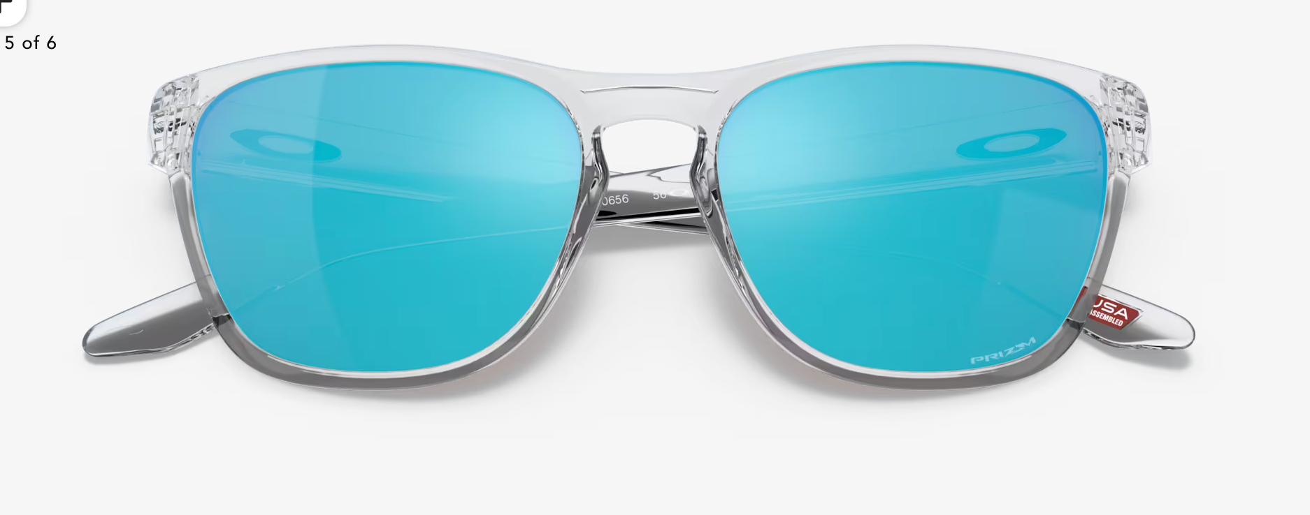 Oakley Manorburn - Prizm Sapphire Lenses,  Polished Clear Frame