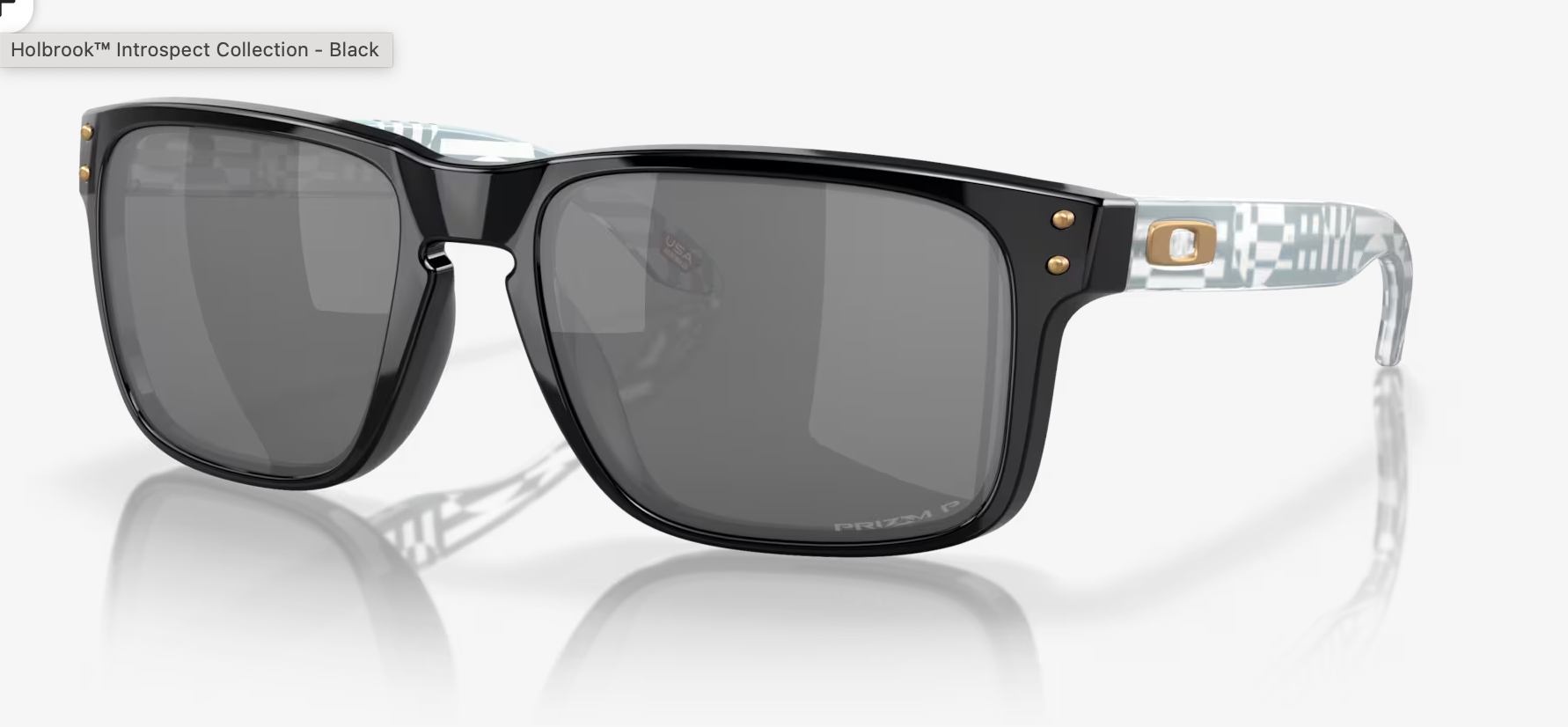 Oakley - Holbrook™ Introspect Collection- Prizm Black Polarized Lenses,  Black Frame