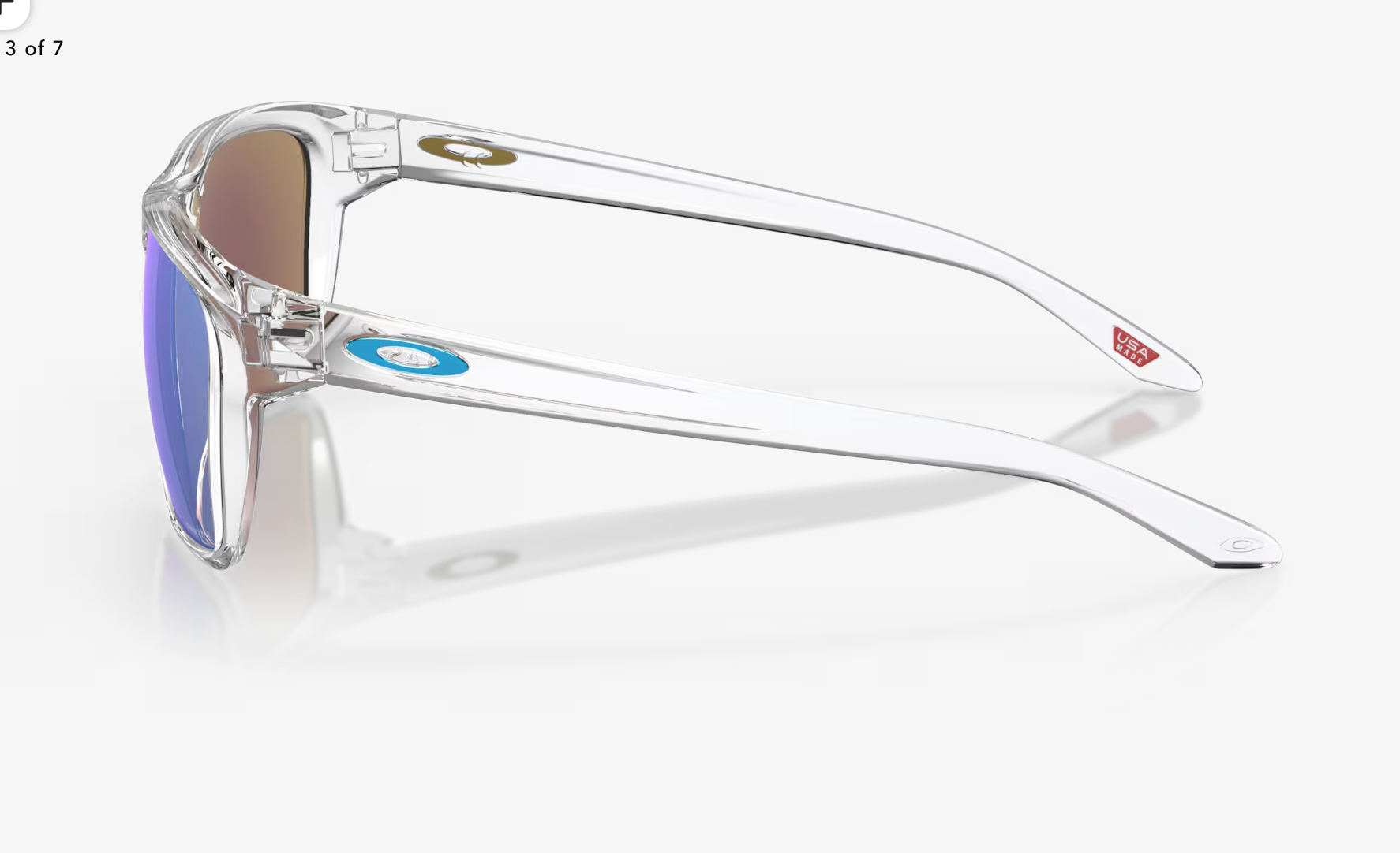 Oakley -Sylas- Prizm Sapphire Lenses,  Polished Clear Frame