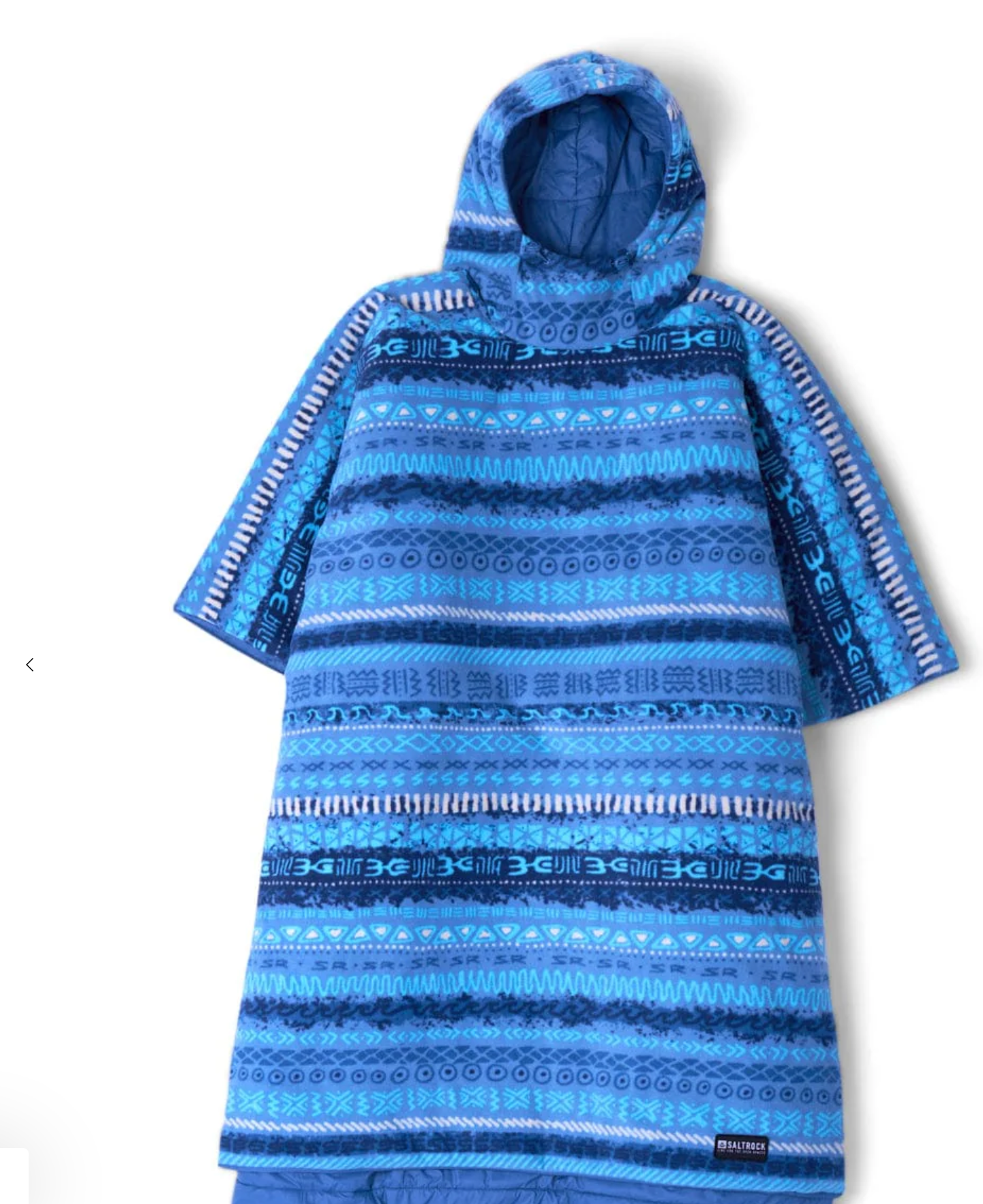 SALTROCK Marks - Unisex Recycled Reversible Poncho - Blue