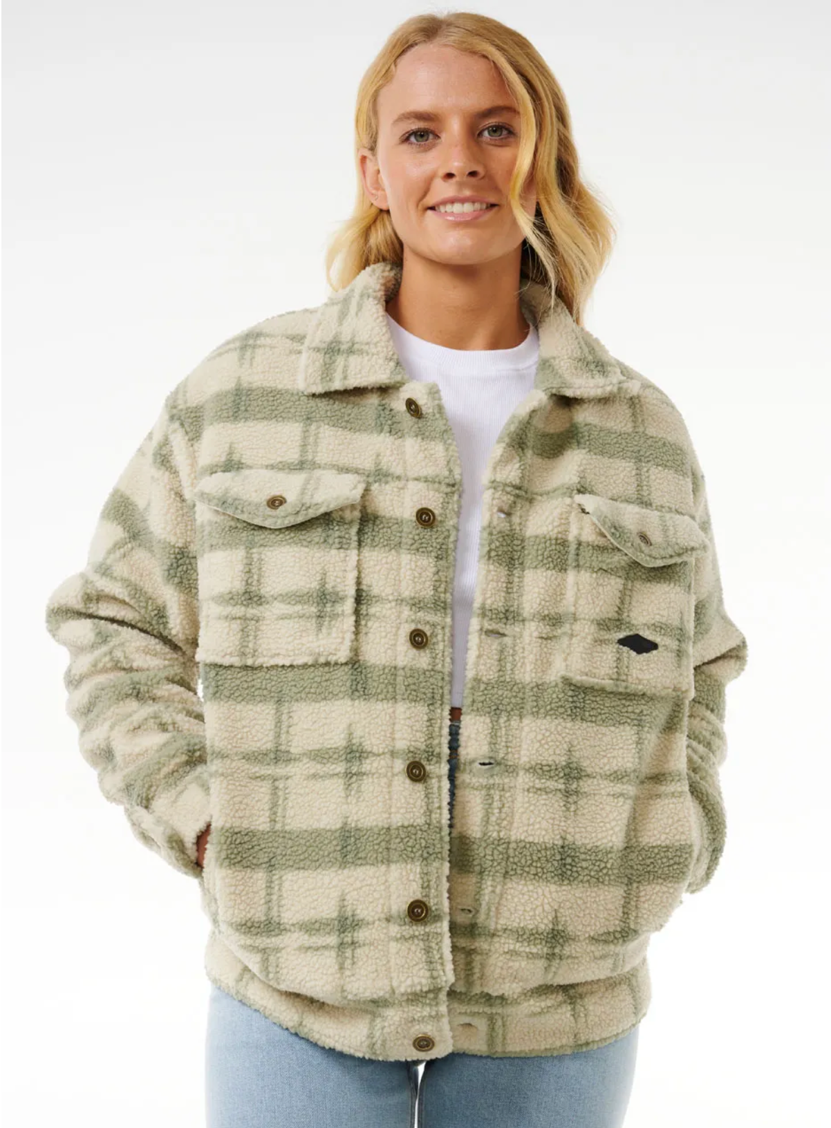 RIPCURL Sunrise Session Sherpa Lined Button Up Jacket