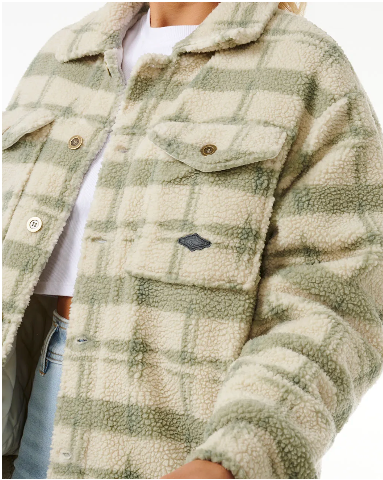 RIPCURL Sunrise Session Sherpa Lined Button Up Jacket