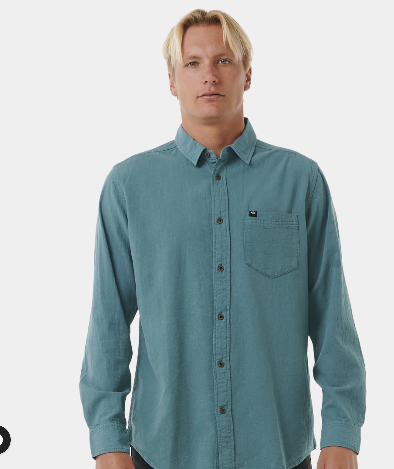 Ripcurl Classic Surf Washed Shirt In Bluestone