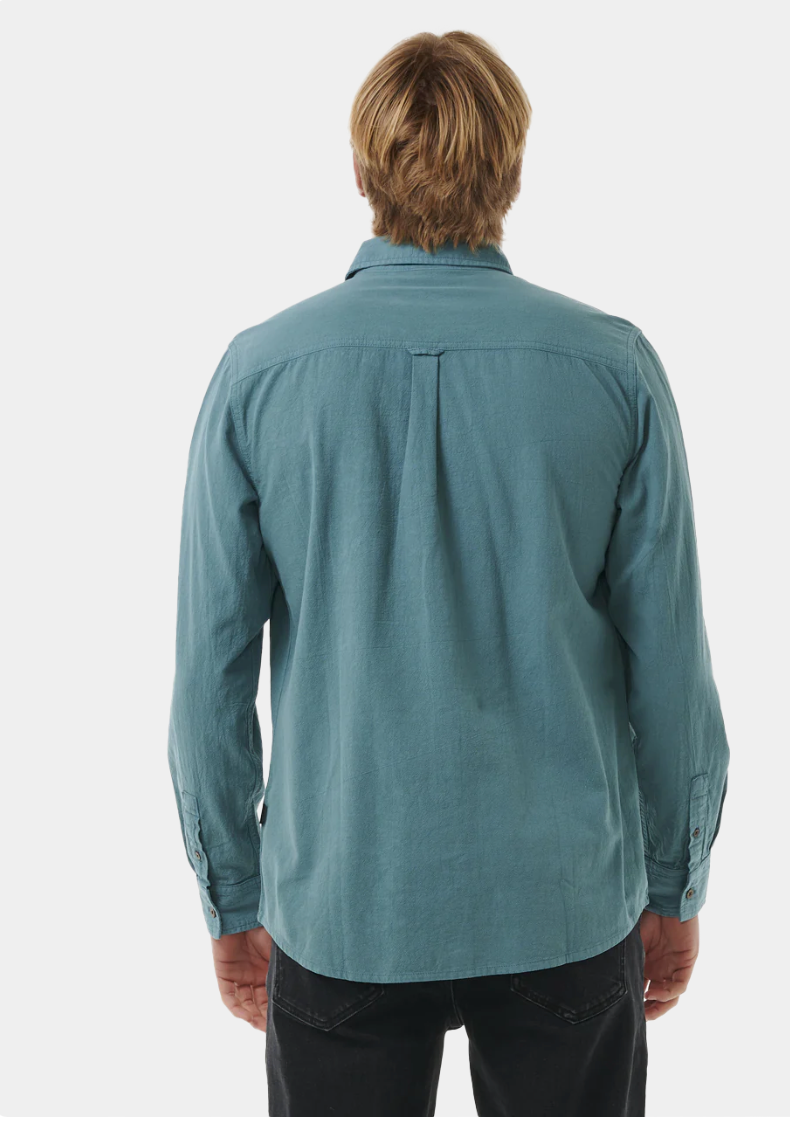 RIPCURL Classic Surf Washed Shirt in Bluestone