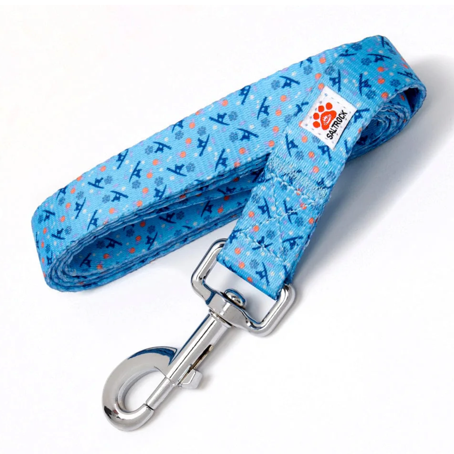 Salyrock Paw Print - Dog Lead - Blue