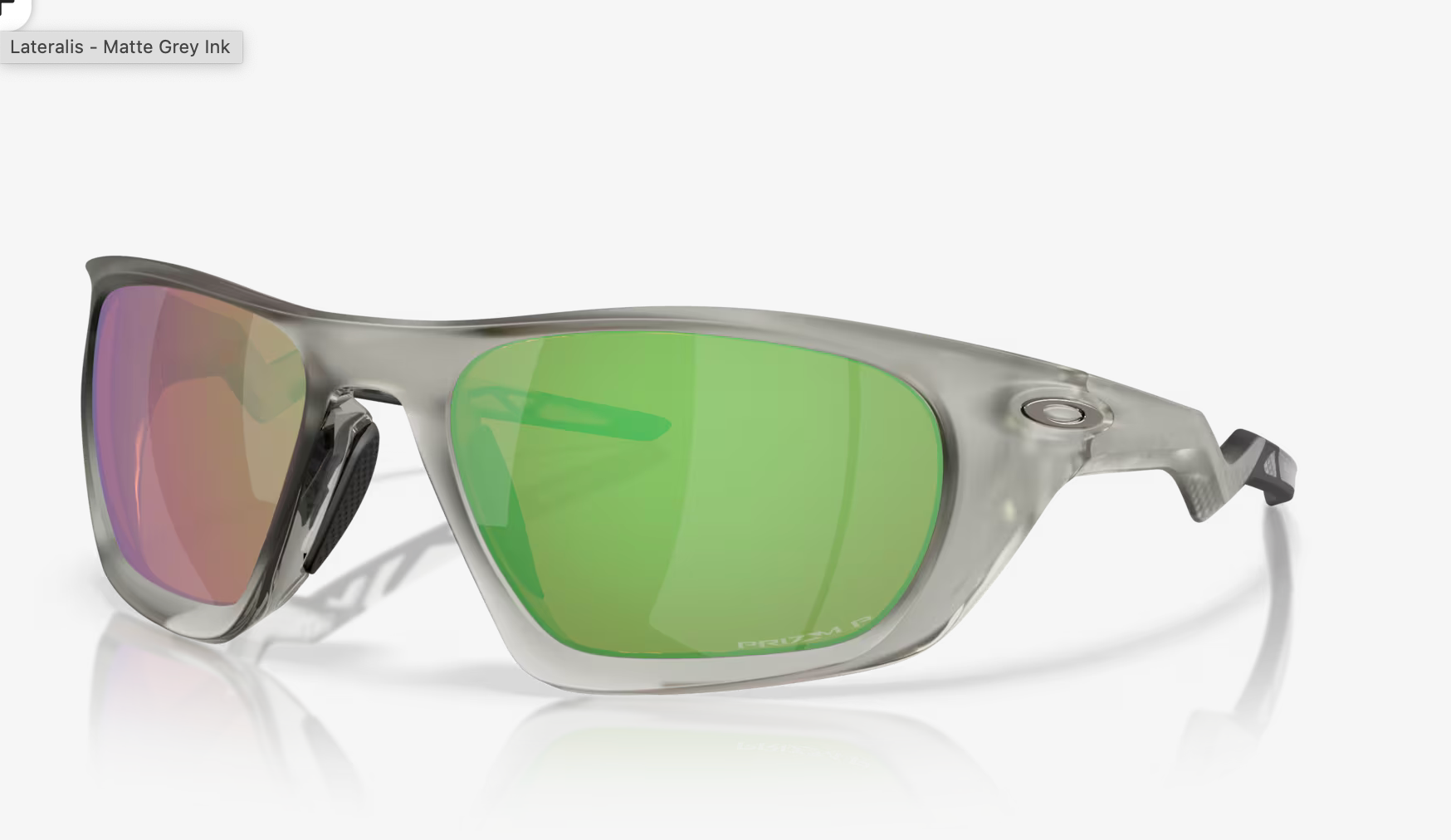 Oakley Lateralis )Prizm Shallow Water Polarized Lenses,  Matte Grey Ink Frame