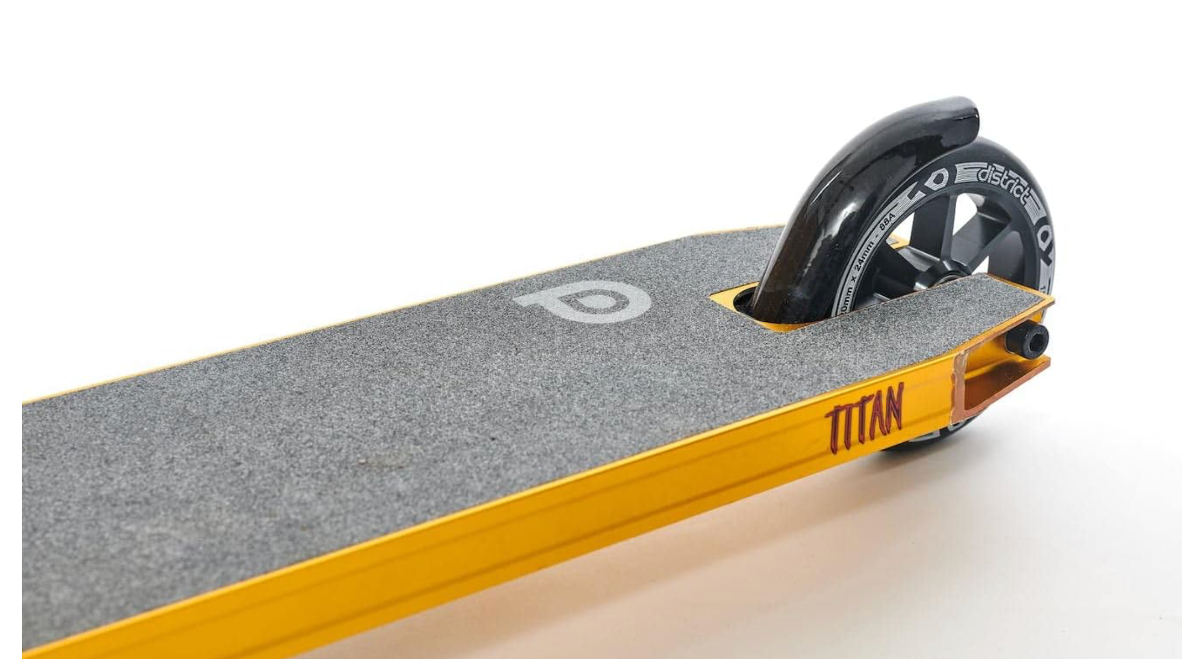 District Titan Complete Stunt Scooter ANO GOLD/BLACK WITH 120MM WHEELS