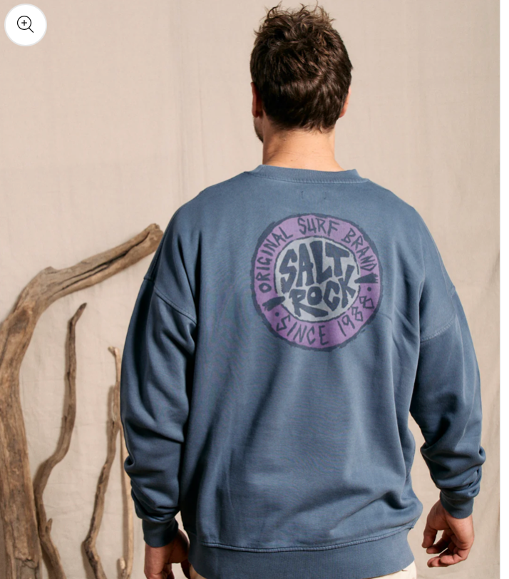 SALTROCK  Original - Mens Oversized Sweat - Blue