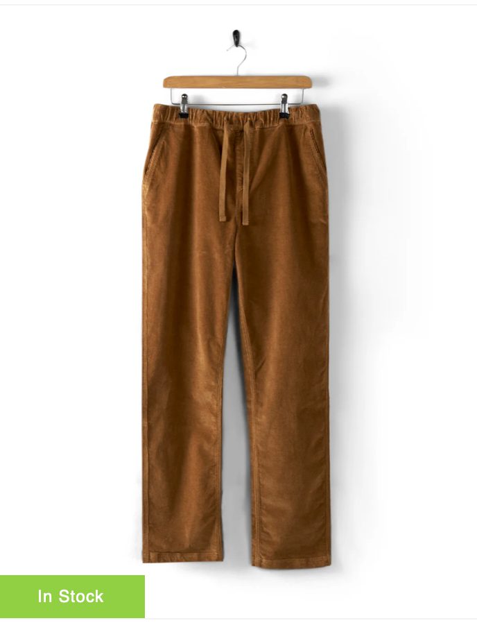 SALTROCK Meddon - Mens Cord Trousers - Brown