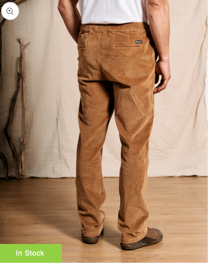 SALTROCK Meddon - Mens Cord Trousers - Brown