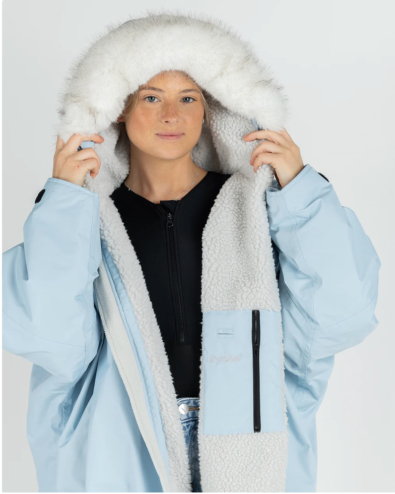 Dryrobe Advance Long Sleeve - Alpine Range - ICE BLUE