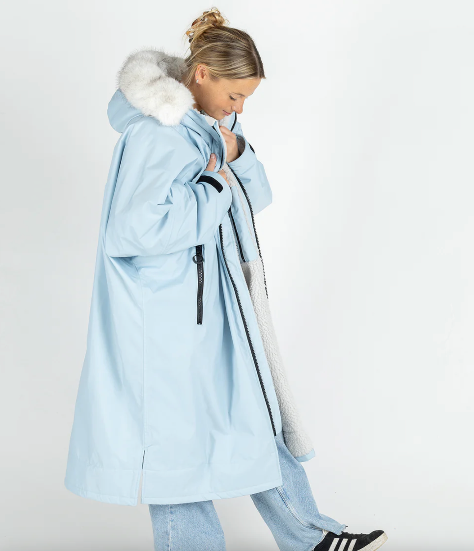 Dryrobe Advance Long Sleeve - Alpine Range - ICE BLUE