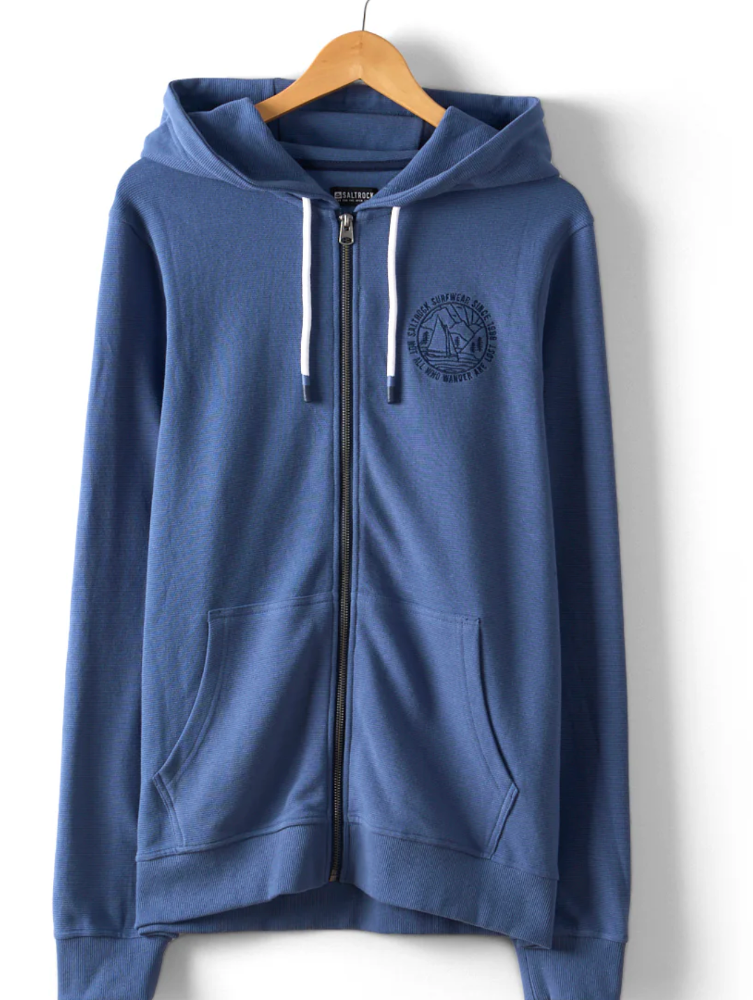 SALTROCK Hanns - Mens Zip Hoodie - Blue