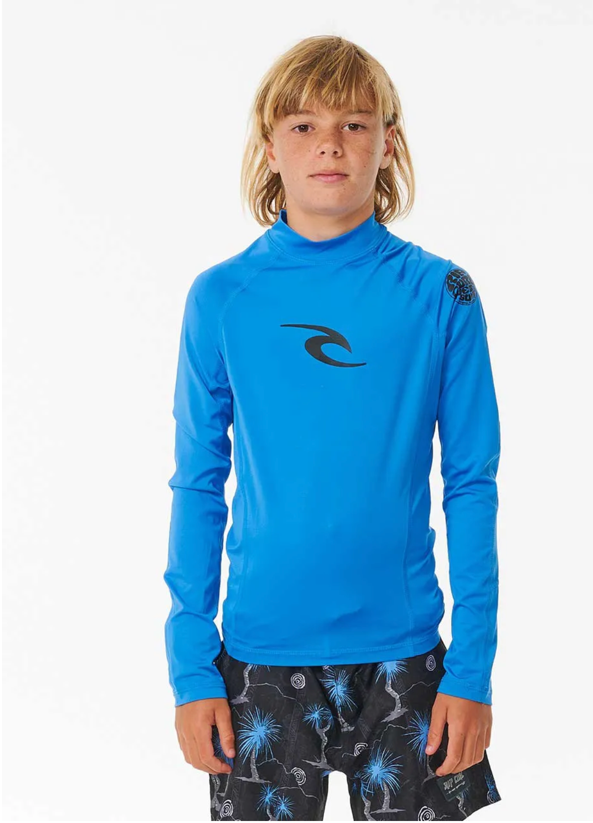 Rip Curl Brand Wave UPF Long Sleeve Rash Vest Boy