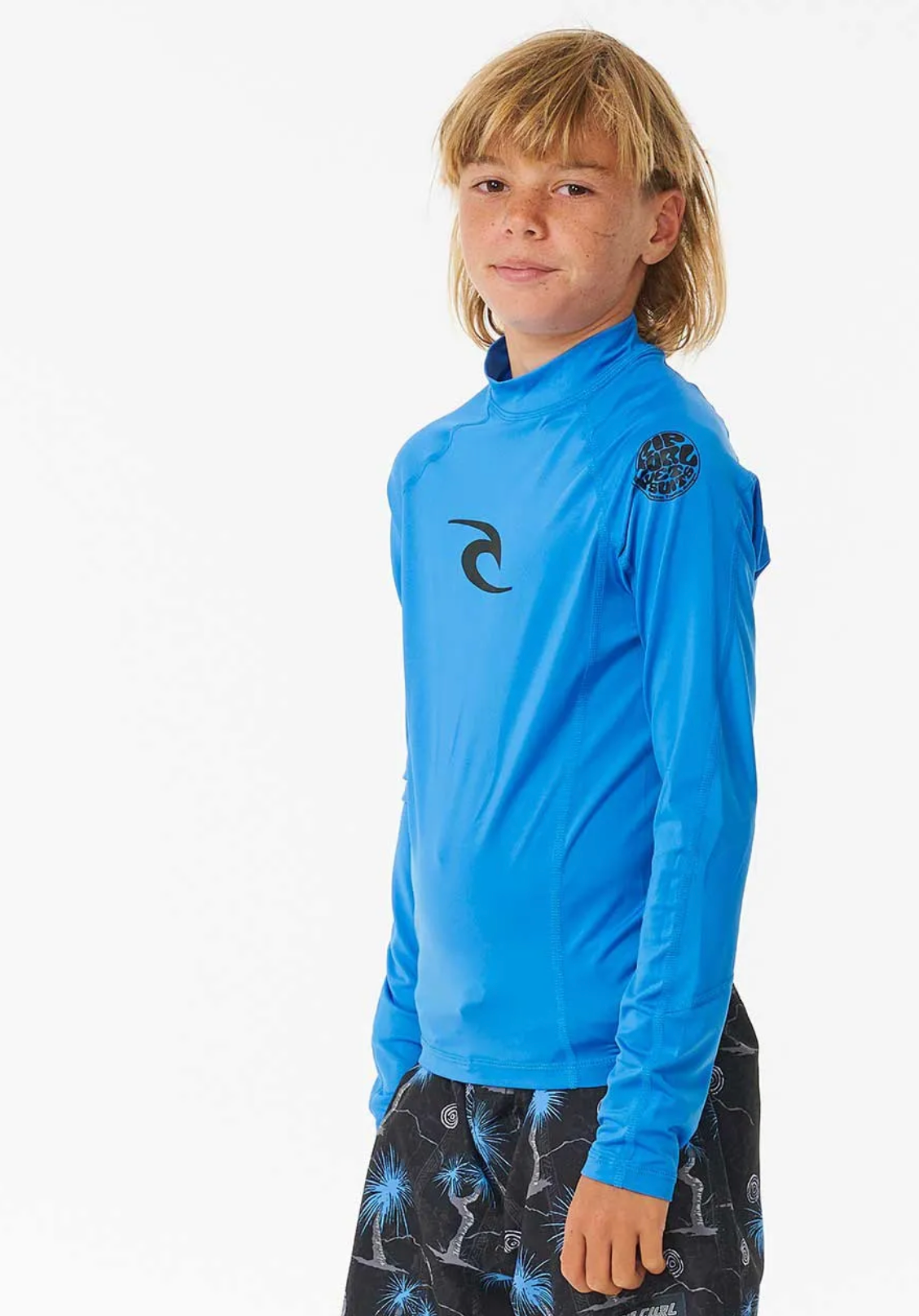 Rip Curl Brand Wave UPF Long Sleeve Rash Vest Boy