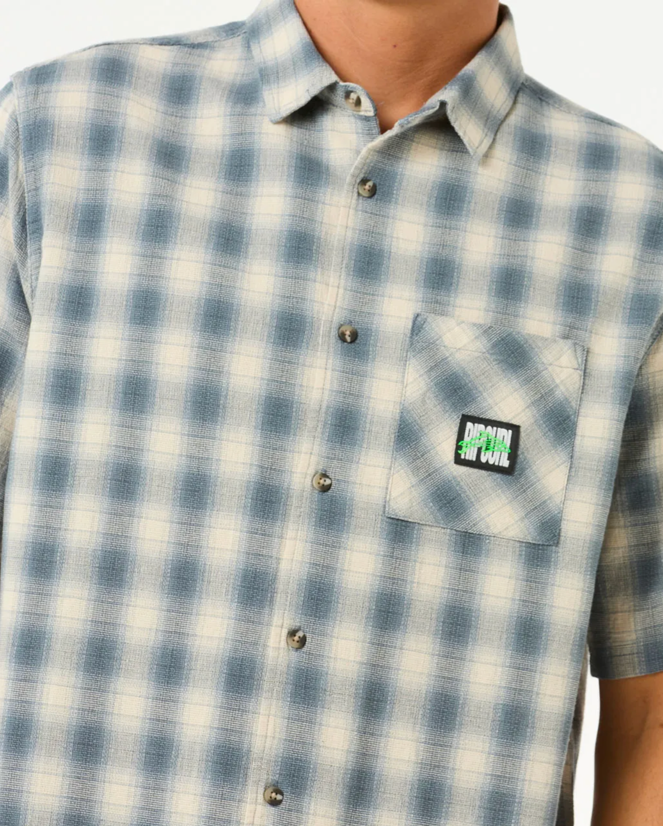 Rip Curl Raw Energy Short Sleeve Plaid Shirt