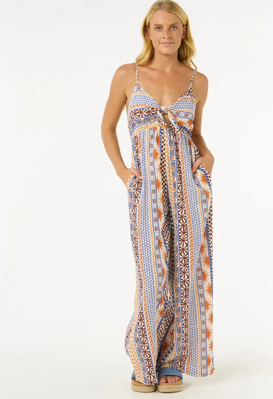Rip Curl San Carlos Tie Front Jumpsuit