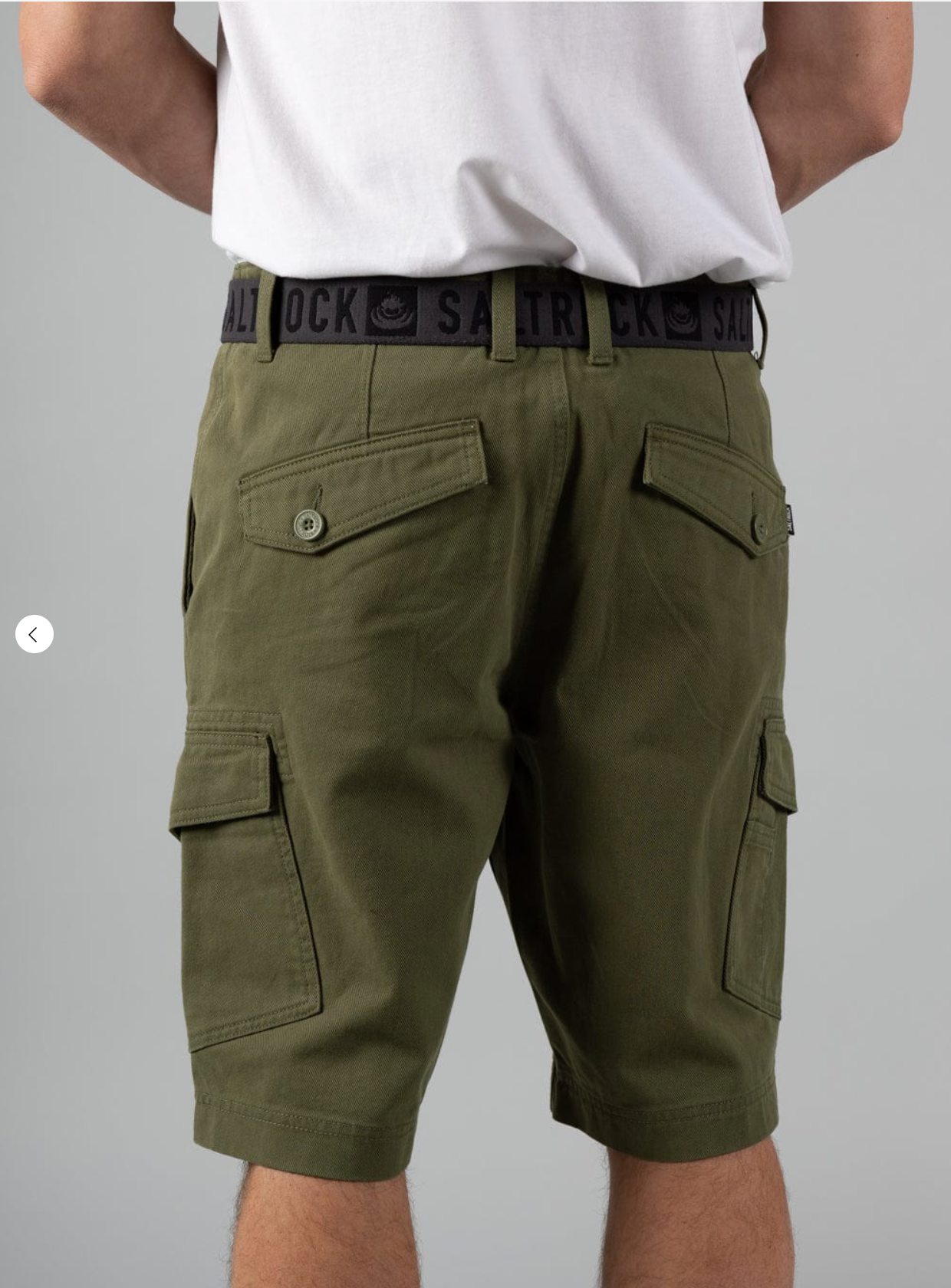 SALTROCK Penwith II - Mens Cargo Short - Dark Green