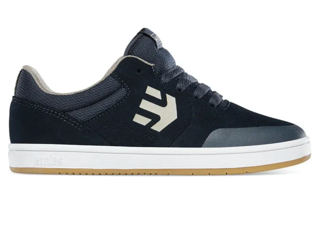 Etnies Marana Kids Skate Shoes - Navy/Tan