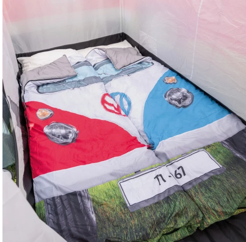 VW Single Sleeping Bag- dove blue