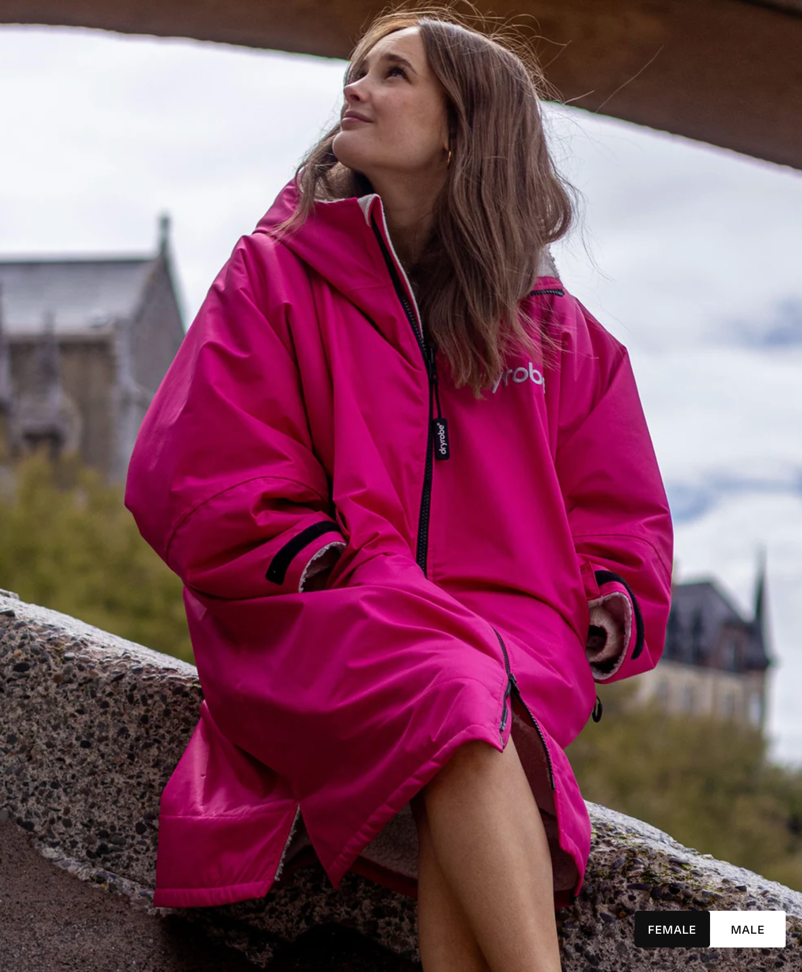 dryrobe Advance Long Sleeve PINK
