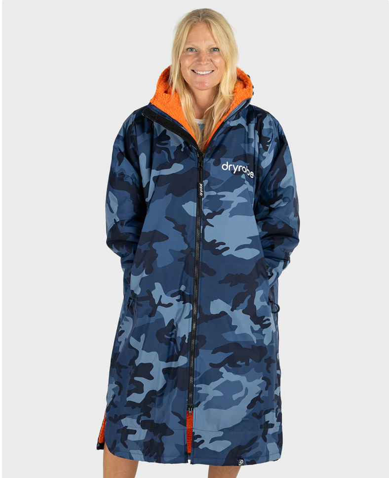 Dryrobe Advance Long Sleeve blue/camo