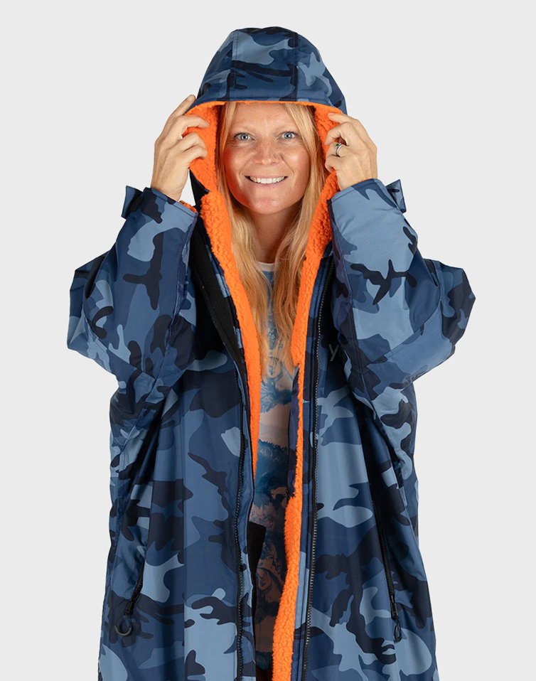 Dryrobe Advance Long Sleeve blue/camo