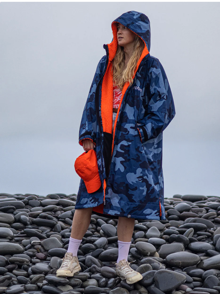 Dryrobe Advance Long Sleeve blue/camo