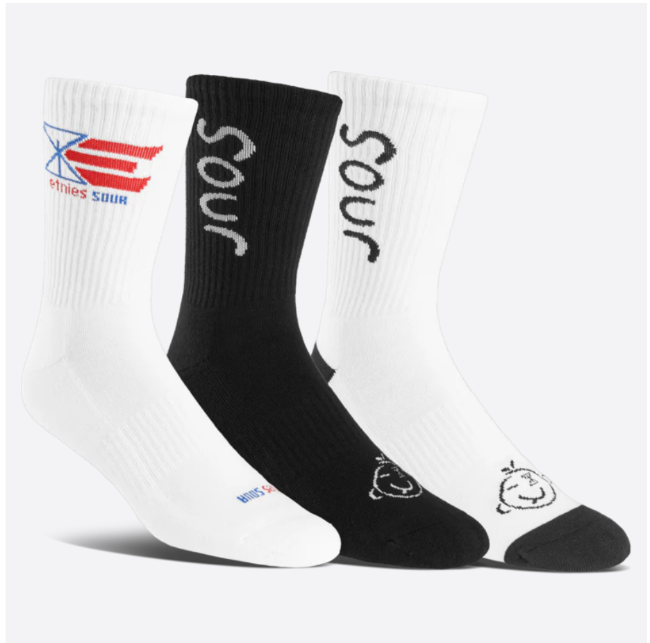 ETNIES SOUR SOLUTION SOCK 3-PACK