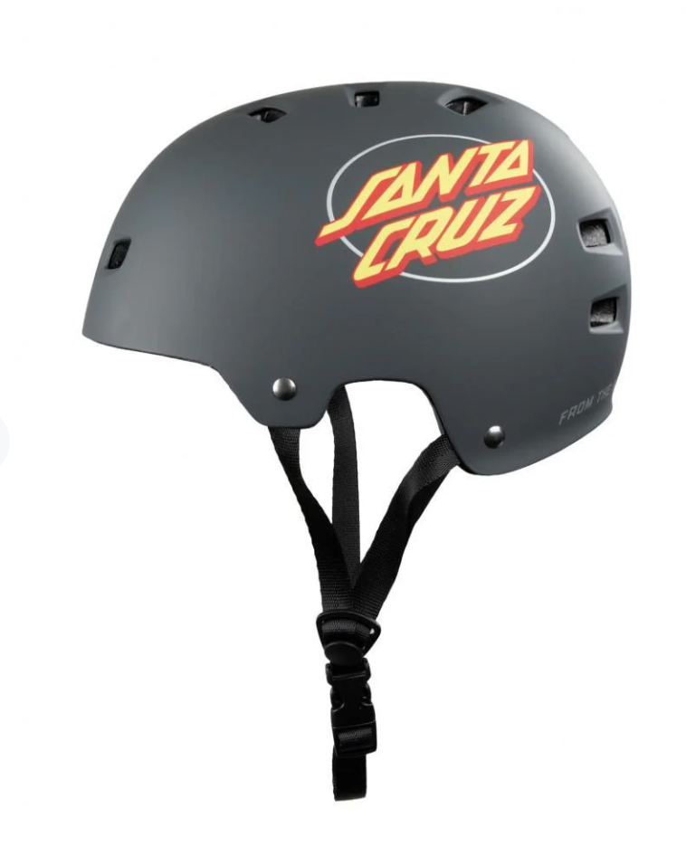 BULLET X SANTA CRUZ HELMET OVAL DOT - MATTE CHARCOAL