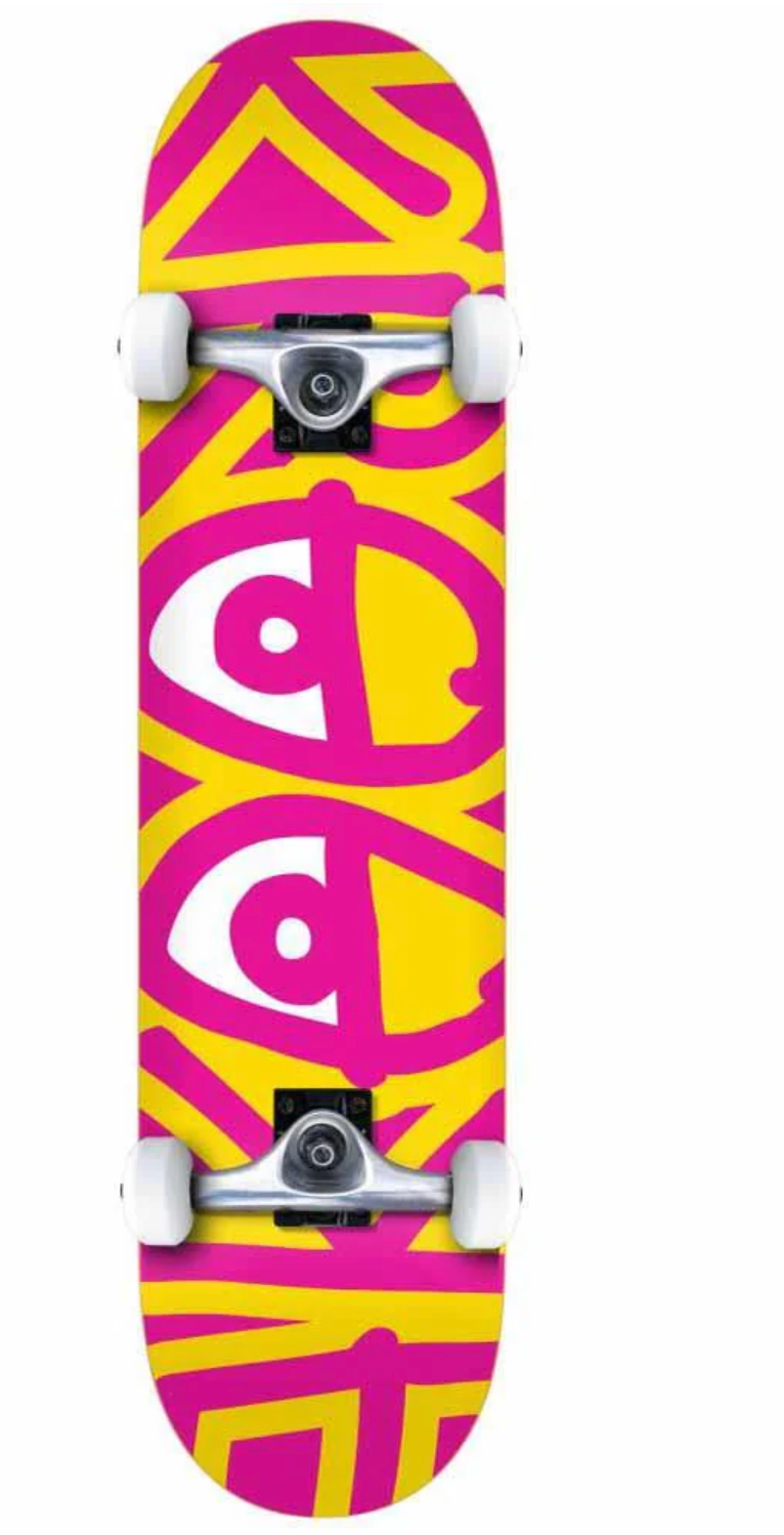Krooked Complete Skateboard Team Big Eyes Multi 7.5"