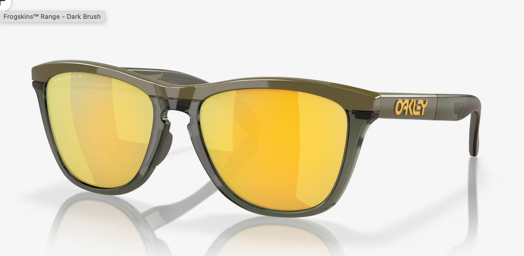 OAKLEY FROGSKINS )Prizm 24k Polarized Lenses,  Dark Brush Frame