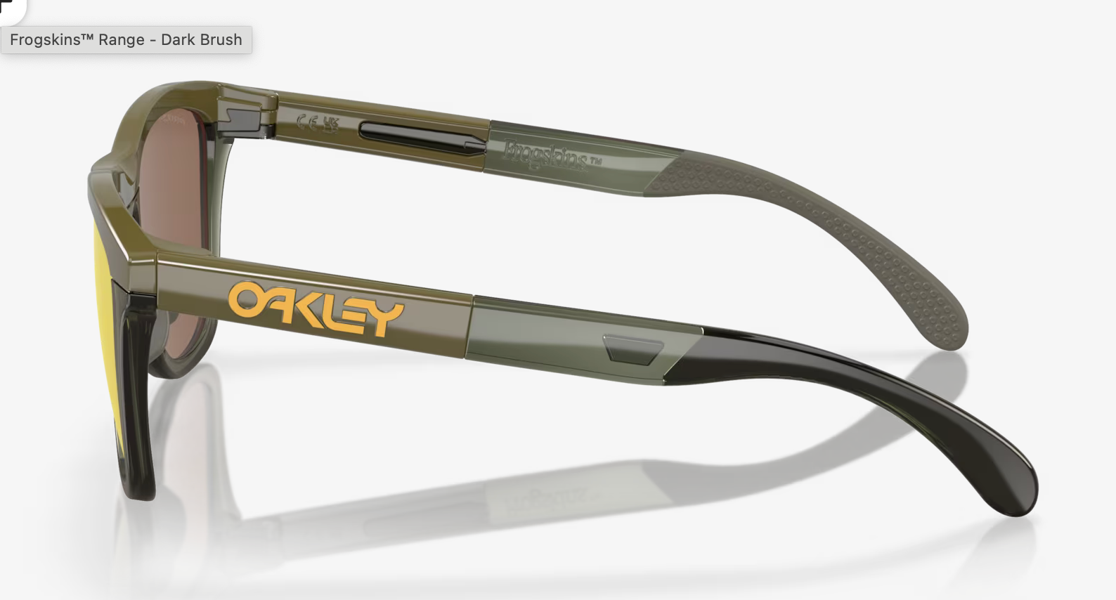 OAKLEY FROGSKINS )Prizm 24k Polarized Lenses,  Dark Brush Frame