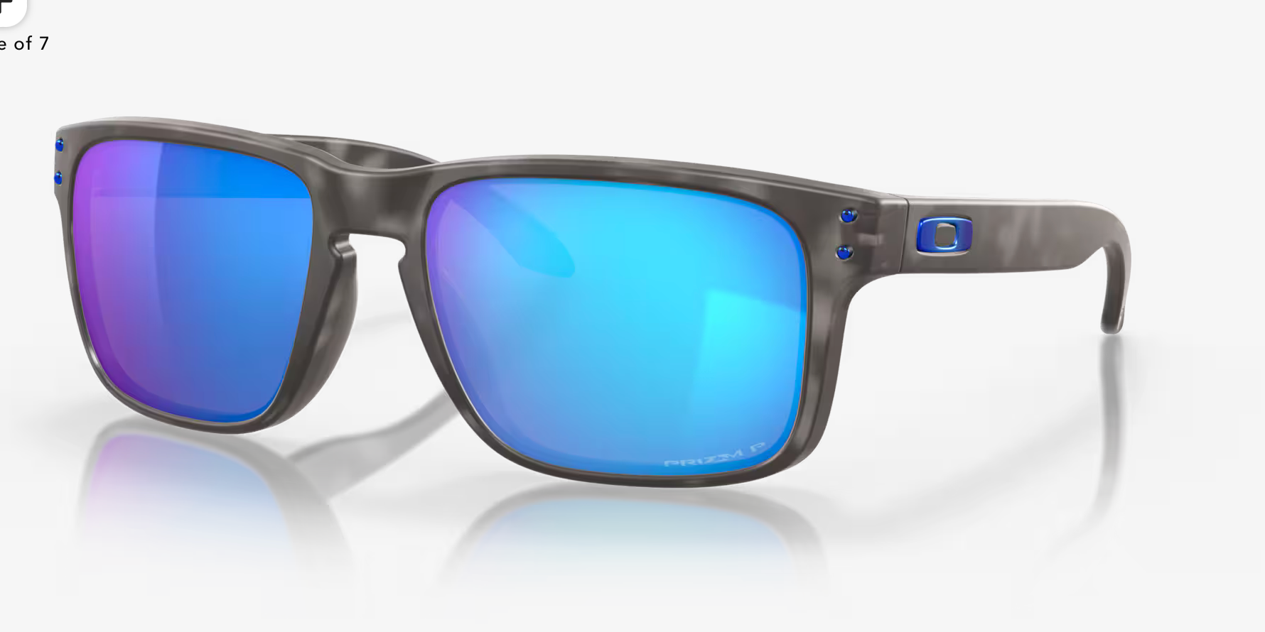 OAKLEY HOLBROOK Prizm Sapphire Polarized Lenses,  Matte Black Tortoise Frame