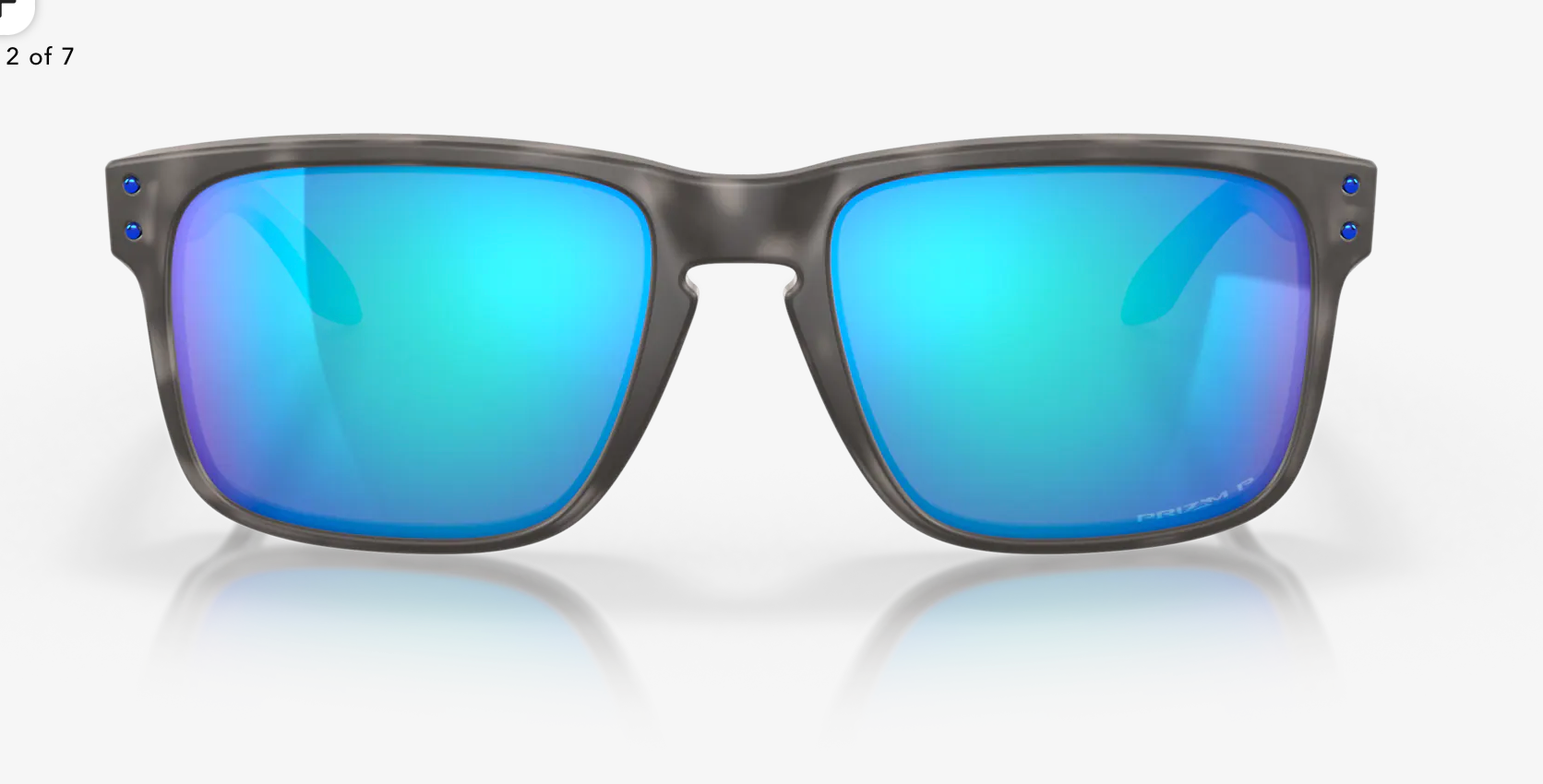 OAKLEY HOLBROOK Prizm Sapphire Polarized Lenses,  Matte Black Tortoise Frame