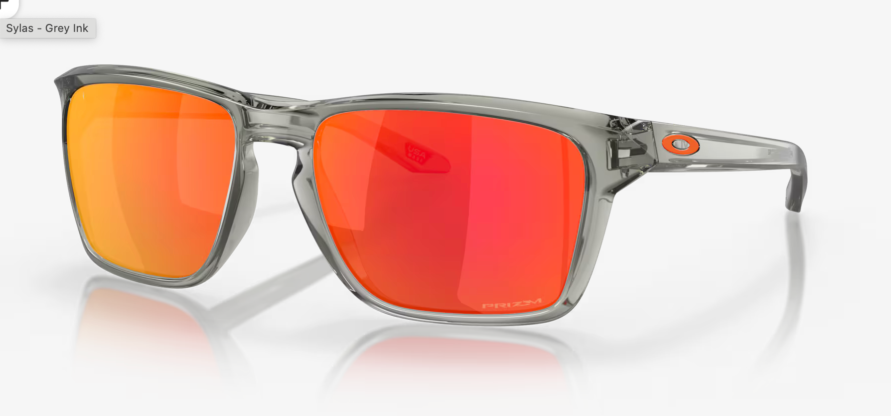 OAKLEY SYLAS Prizm Ruby Lenses,  Grey Ink Frame