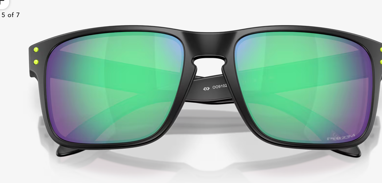 OAKLEY HOLBROOK Prizm Road Jade Lenses,  Matte Black Frame