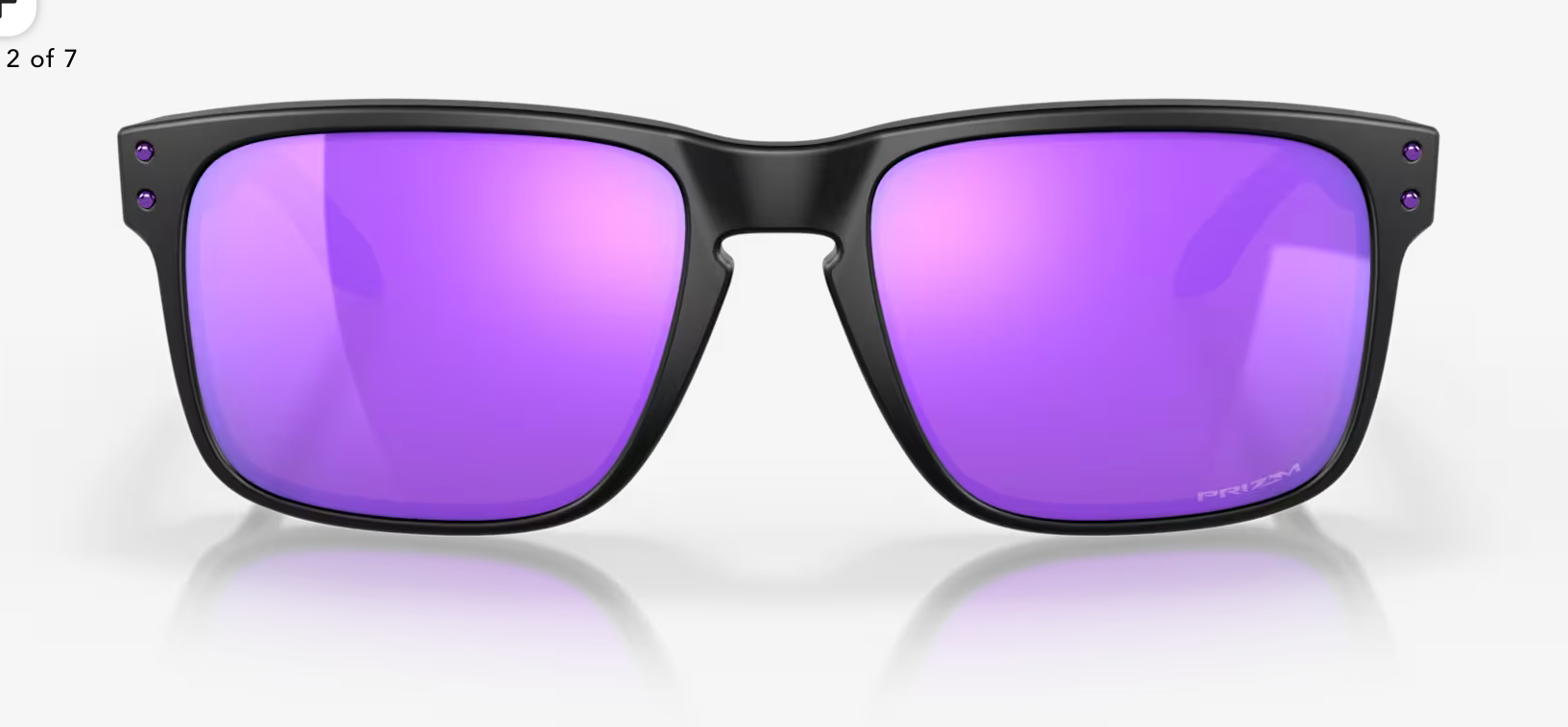 OAKLEY HOLBROOK )Prizm Violet Lenses,  Matte Black Frame