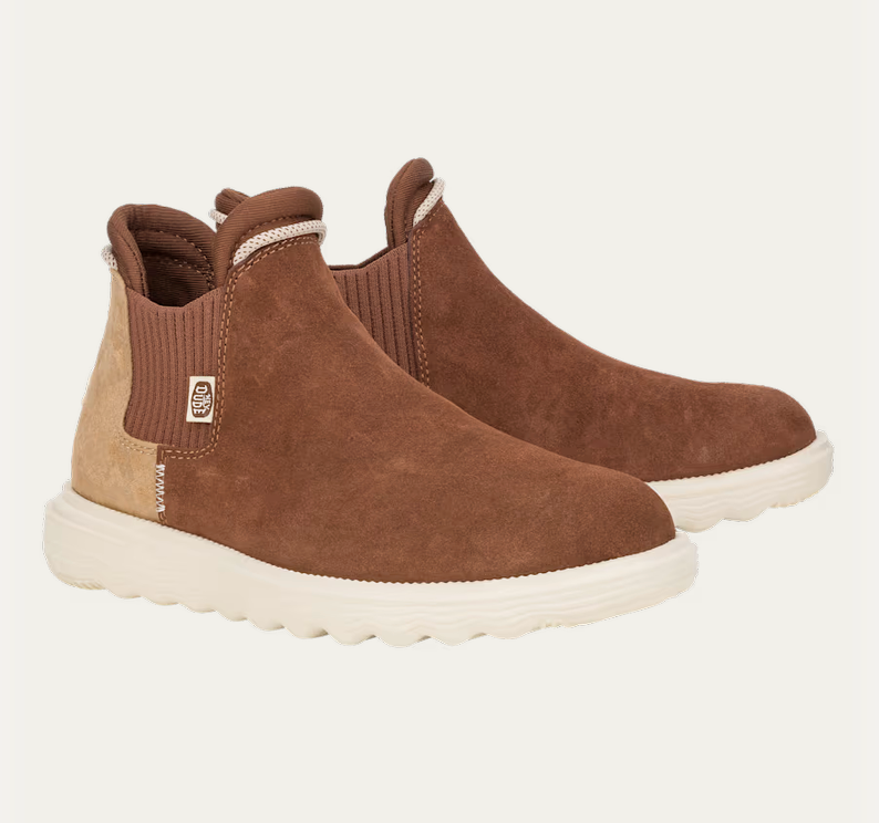 HEY DUDE  Branson Women's  Suede Novelty Boots