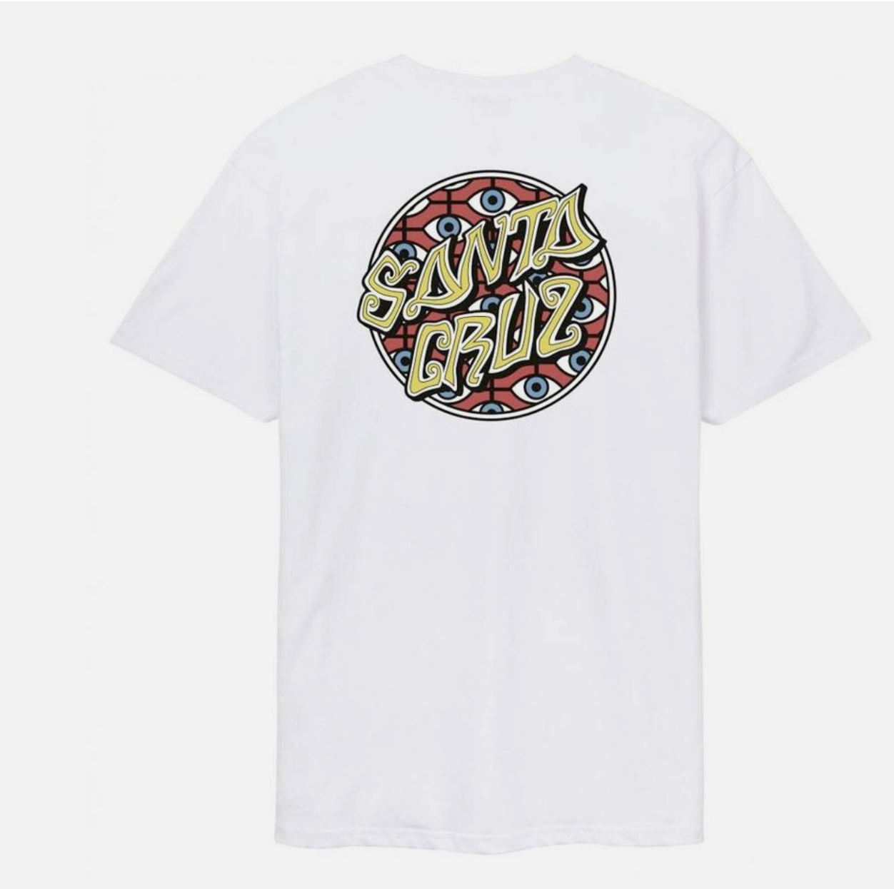 Santa Cruz Skateboards Salba Eyes Dot Skate T-Shirt - White