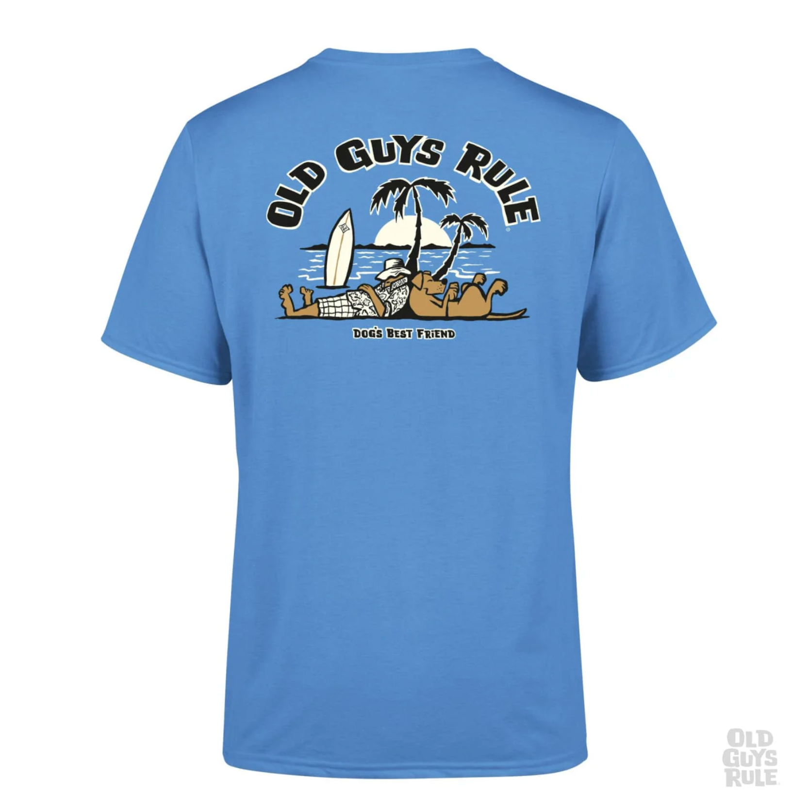 OLD GUYS RULE -'DOGS BEST FRIEND II' T-SHIRT - IRIS -