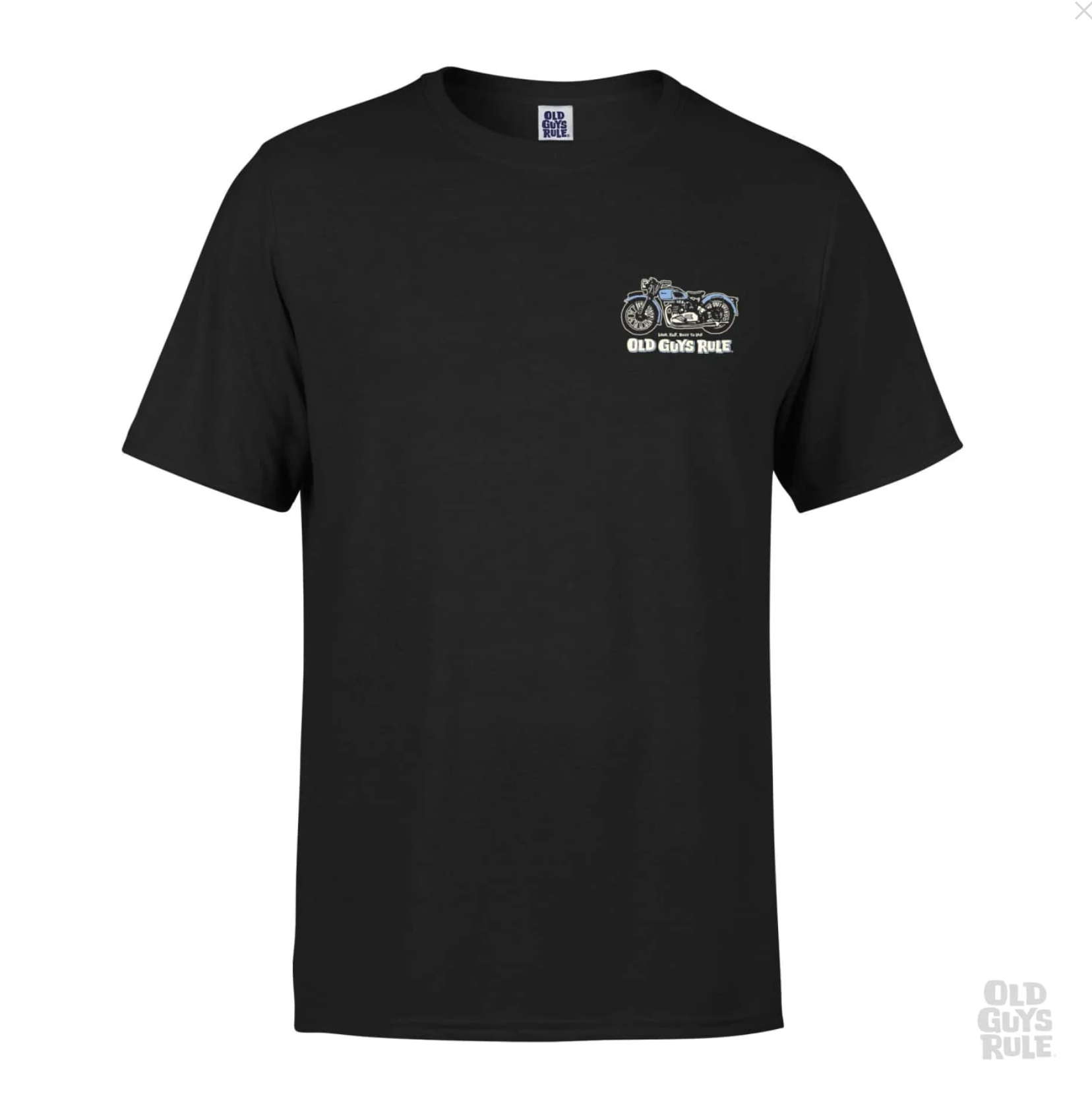 OLD GUYS RULE - 'TRIUMPH' T-SHIRT - BLACK -