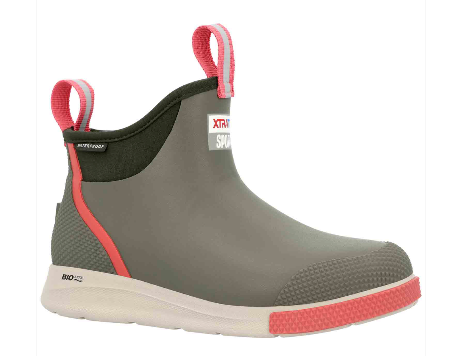 XTRATUF Women's Ankle Deck Boot Sport - Olive